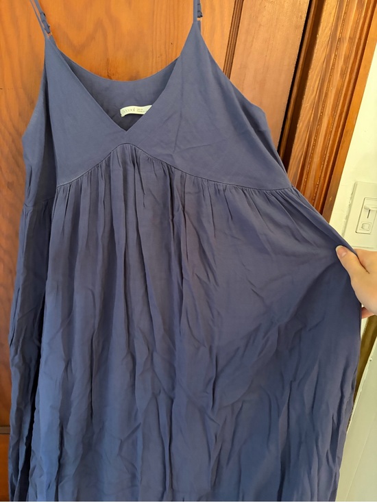 Dresses & Skirts - Sleeveless V-Neck Maxi Dress in Dusty Blue